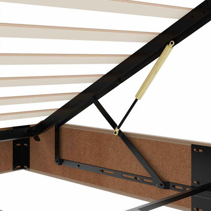 Ottoman-Bett ohne Matratze Cappuccino-Braun 80x200cm Kunstleder