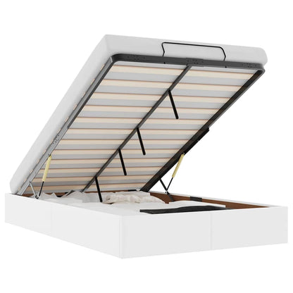 Ottoman-Bett ohne Matratze Weiß 120x190 cm Kunstleder