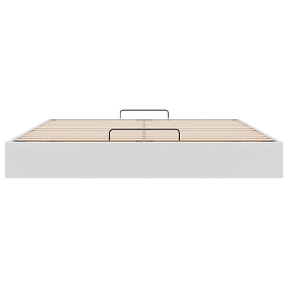 Ottoman-Bett ohne Matratze Weiß 180x200 cm Kunstleder