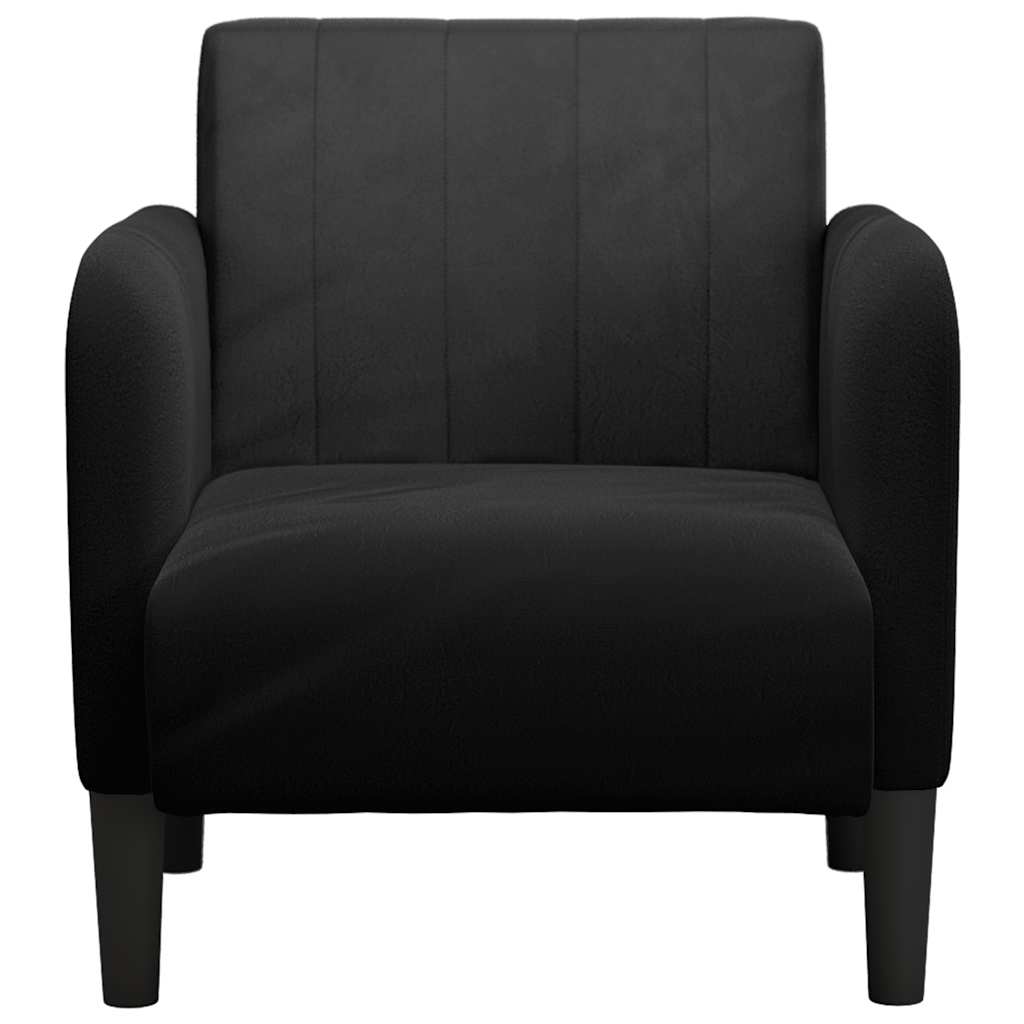Sessel mit Armlehnen Schwarz 54 cm Samt