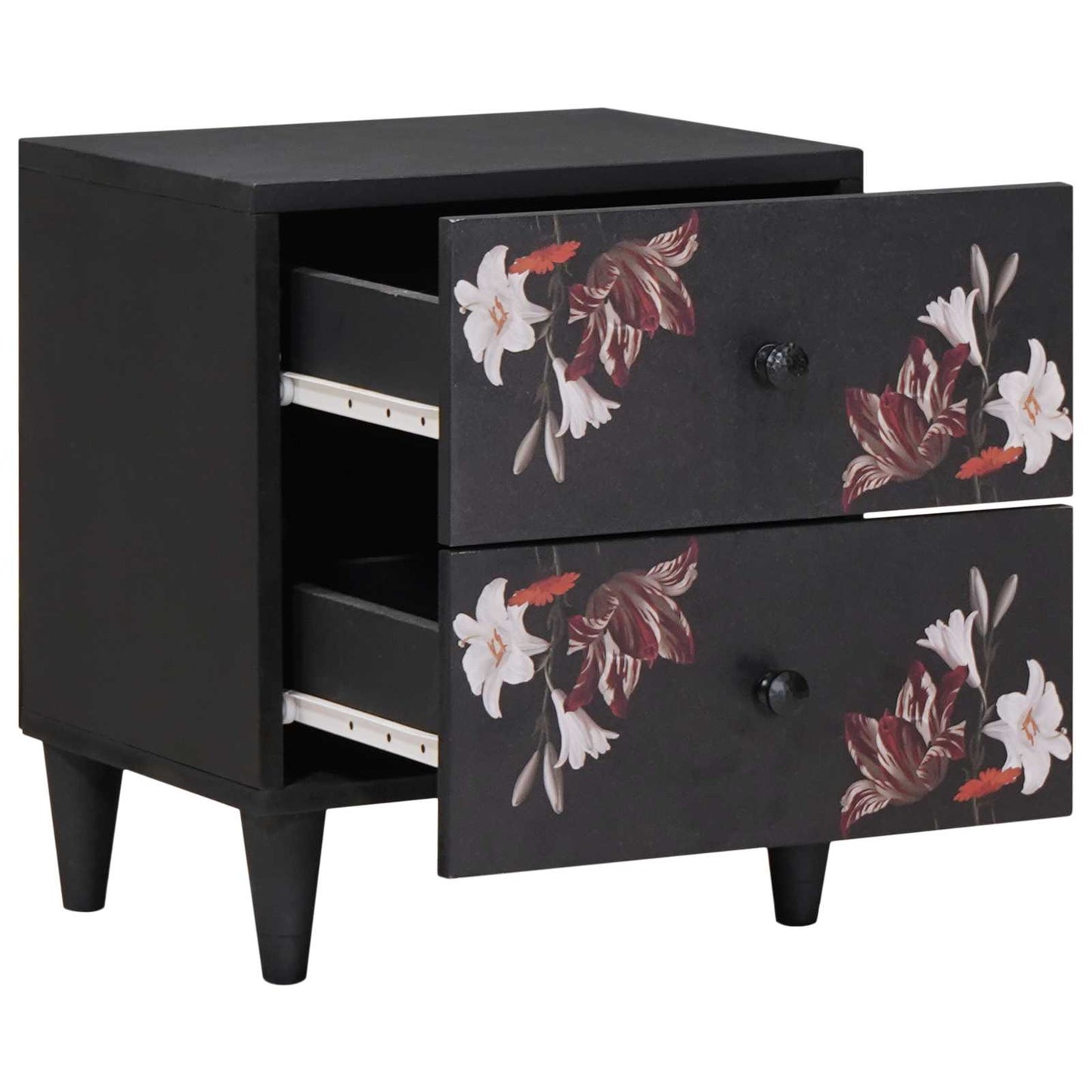 Nachttisch 2 pcs Braun 40 x 33,5 x 46 cm Massivholz Mango