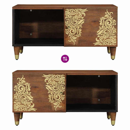 Couchtisch Honigbraun 80 x 50 x 40 cm Massivholz Mango