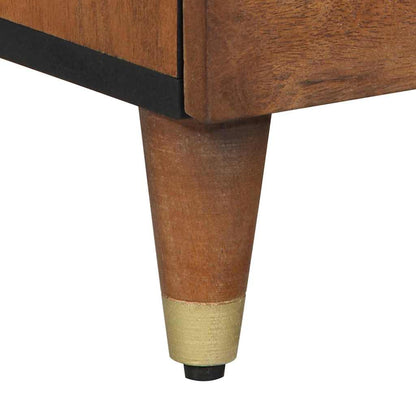 Sideboard mit Schubladen Braun 40 x 33 x 75 cm Massivholz Mango