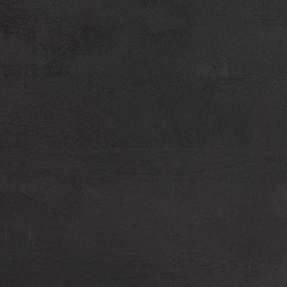 Sideboard mit Regal Schwarz 40 x 33 x 75 cm Massivholz Mango