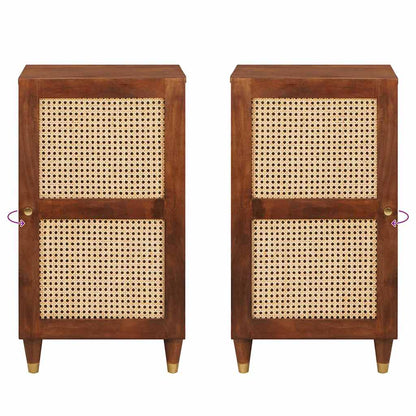 Sideboard Braun 40 x 33,5 x 75 cm Massivholz Mango