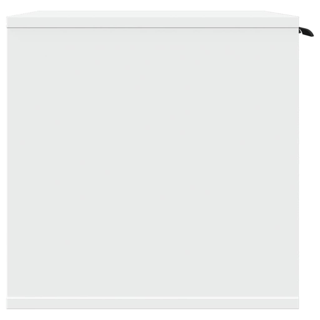 Katzenklo Weiß 80x50x45 cm Holzwerkstoff