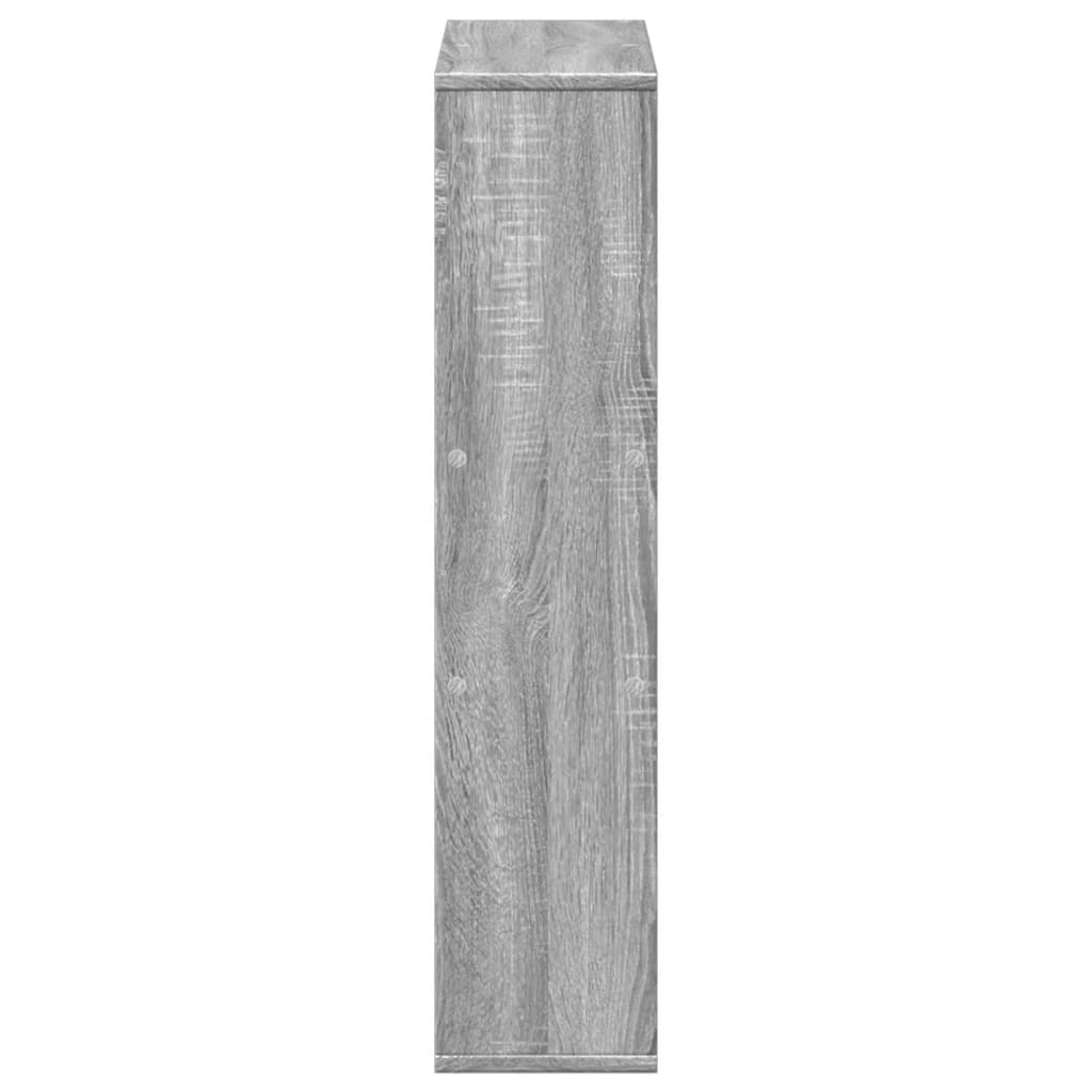 Bücherregal Grau Sonoma 63x20x90 cm Holzwerkstoff