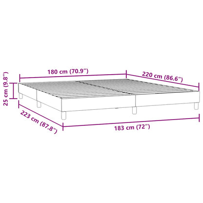 Bettgestell ohne Matratze Dunkelgrün 180x220 cm Samt