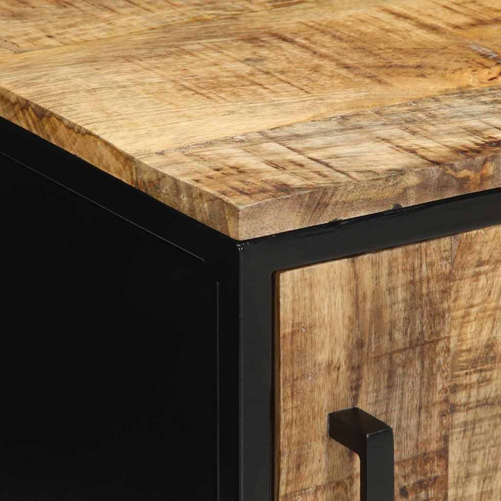 Nachttisch Braun und Schwarz 30 x 30 x 40 cm