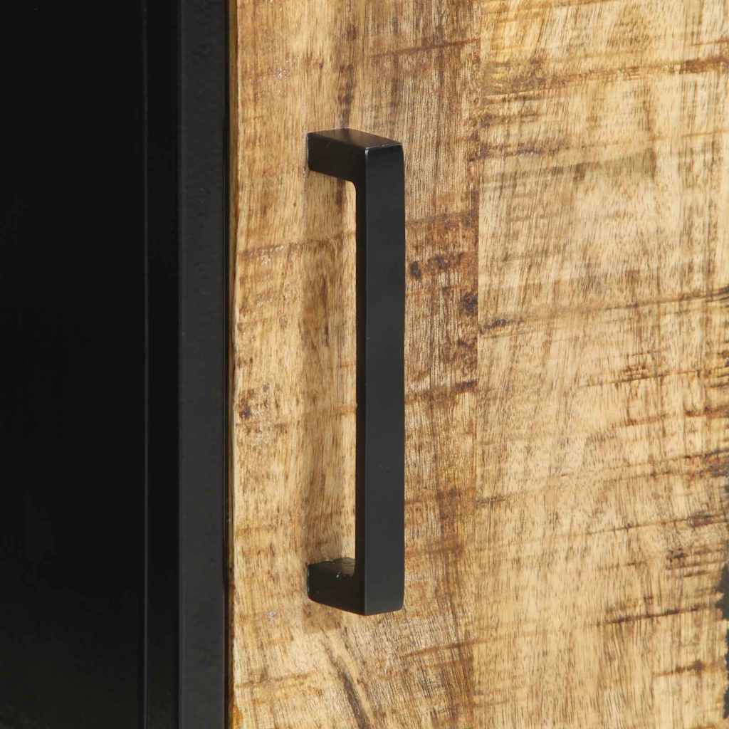 Nachttisch Braun und Schwarz 30 x 30 x 40 cm