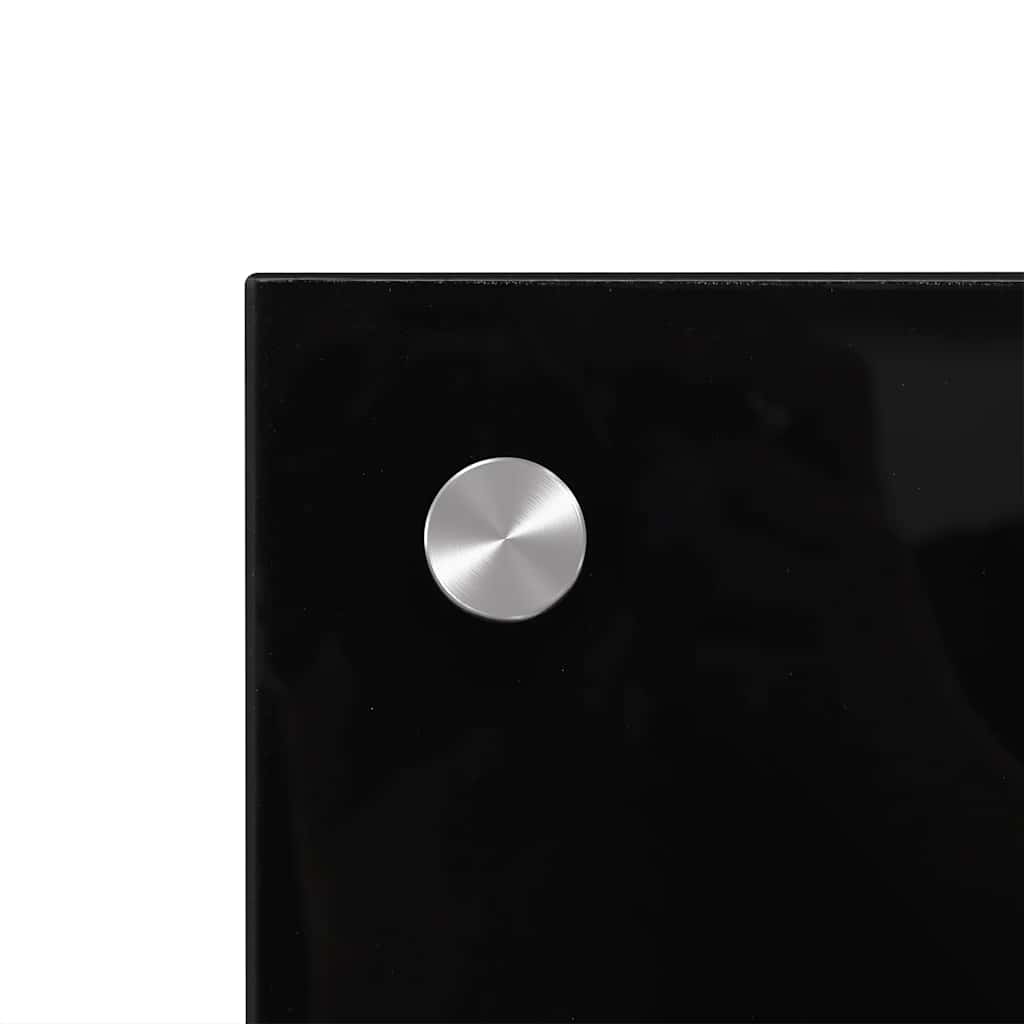 Küchenrückwände 2 Stk. Schwarz 70x40 cm Hartglas