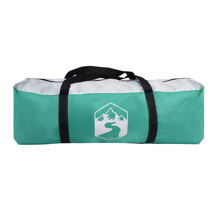 Poolzelt mit abnehmbarem Überzelt Netzwänden Meergrün 618x532cm