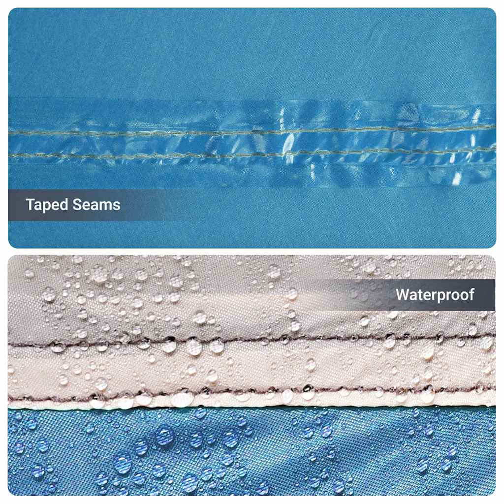 Familienzelt mit Dach Blau und Grau 721 x 335 x 212 cm