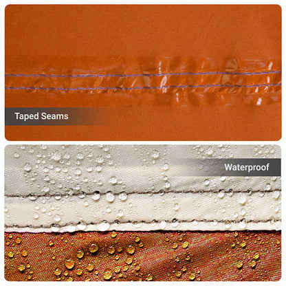 Familienzelt mit Dach Orange und Orange 435 x 255 x 216 cm