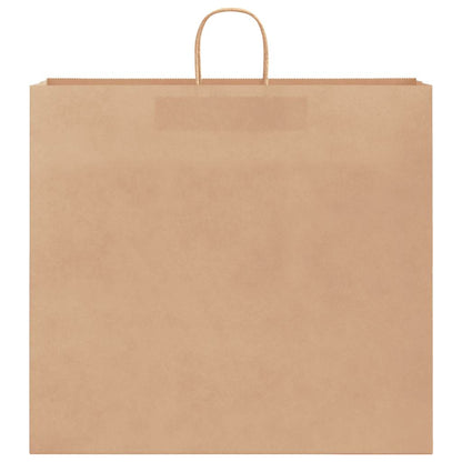 Papiertragetaschen 250 Stk. mit Henkeln Braun 54x15x49 cm