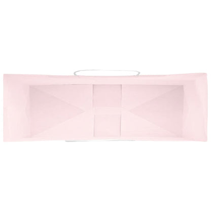Papiertragetaschen 250 Stk. mit Henkeln Rosa 32x12x42 cm