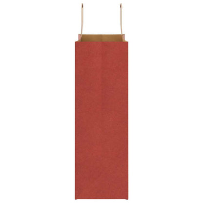 Papiertragetaschen 250 Stk. mit Henkeln Rot 26x12x35 cm