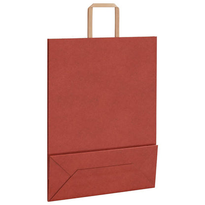 Papiertragetaschen 250 Stk. mit Henkeln Rot 32x12x42 cm