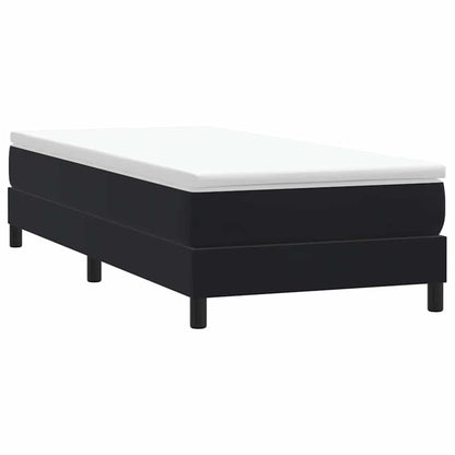 Boxspringbett ohne Matratze Schwarz 80x210 cm Samt