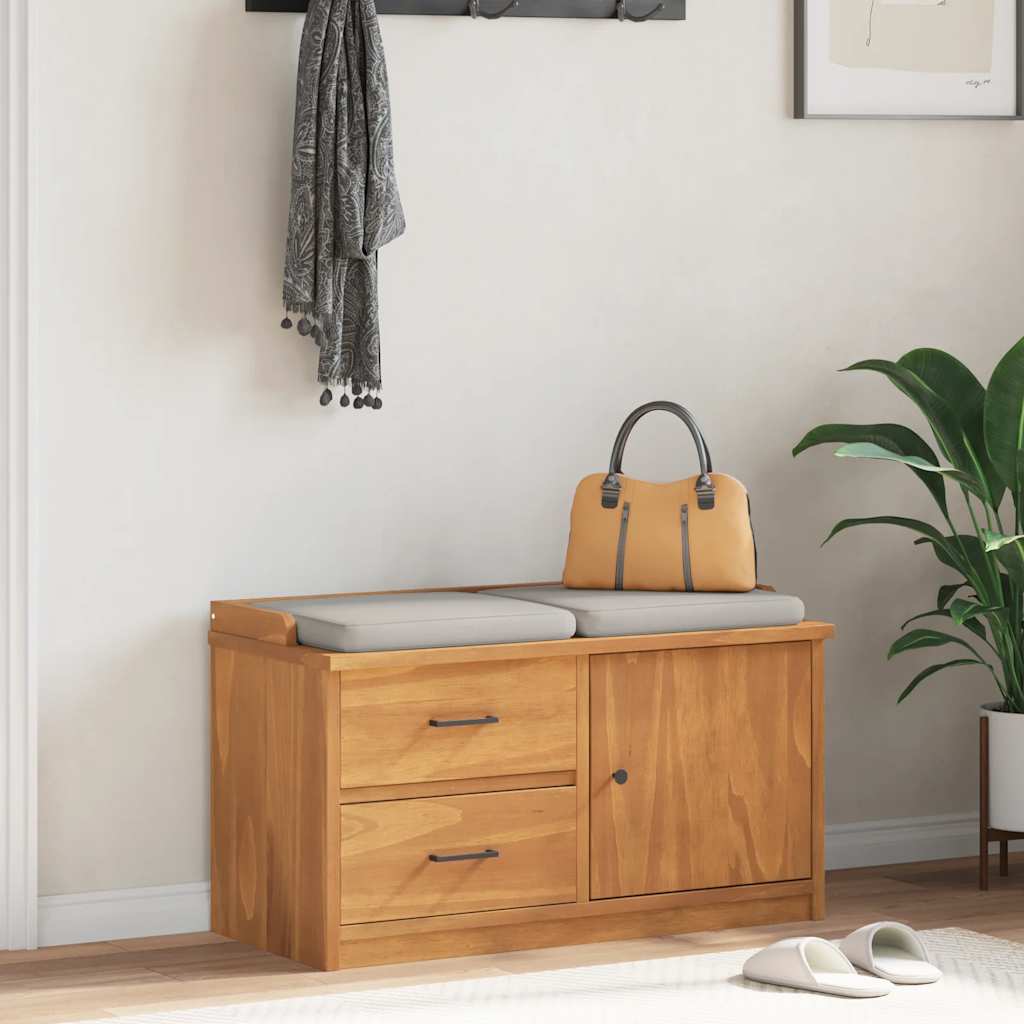 Flurbank SANDNES 87x40x50 cm Massivholz Kiefer