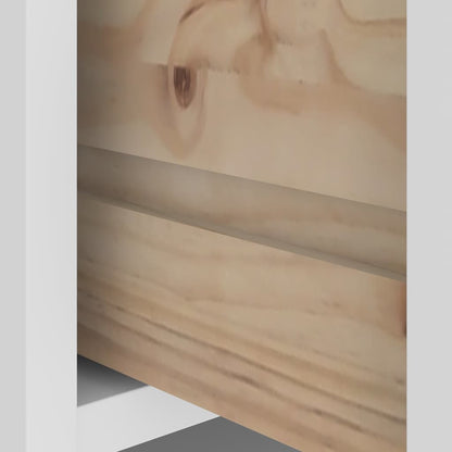 Garderobenständer SANDNES Weiß 45x40x159,5 cm Massivholz Kiefer