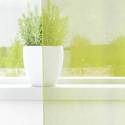 Voile Vorhänge mit Ösen 2 Stk. Apfelgrün 140x300 cm