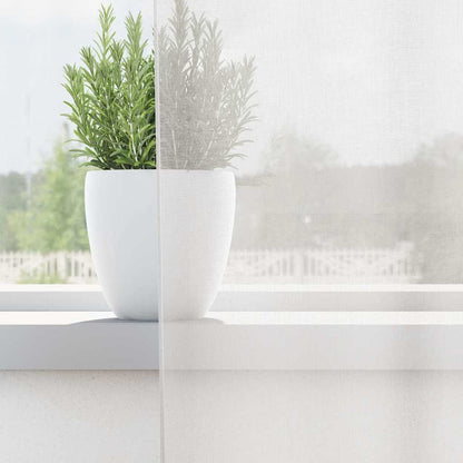 Voile Vorhänge mit Ösen 2 Stk. Weiß