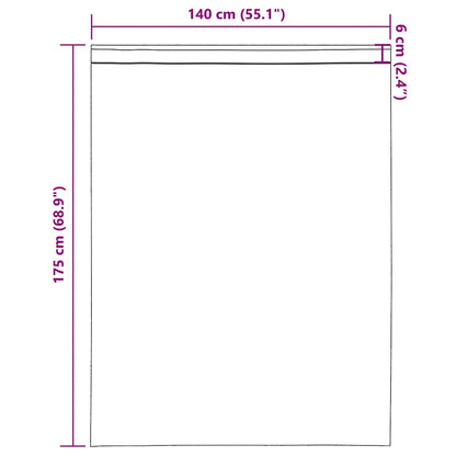 Voile Vorhänge mit Stangentaschen 2 Stk. Königsblau
