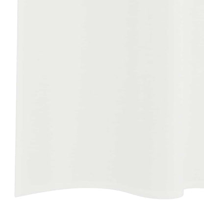 Voile Vorhänge mit Stangentaschen 2 Stk. Weiß