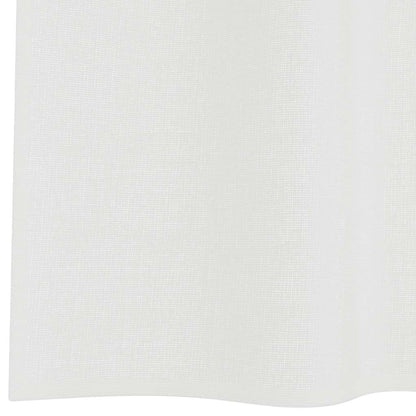Voile Vorhänge mit Schlaufen 2 Stk. Weiß 140x140 cm