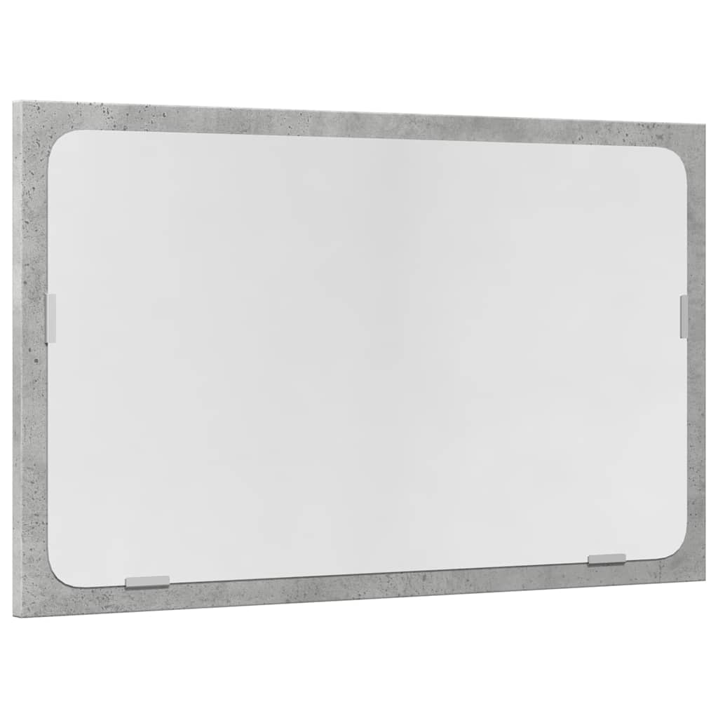 2-tlg. Badmöbel-Set Betongrau Holzwerkstoff