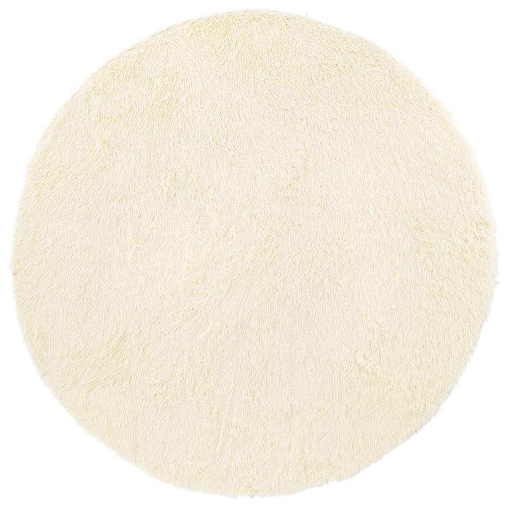 Teppich Shaggy Hochflor NAVARRA Creme 200x200 cm Polyester