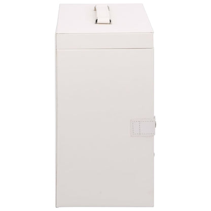 Schmuckkästchen 5-Schichten mit Spiegel Abschließbar Weiß