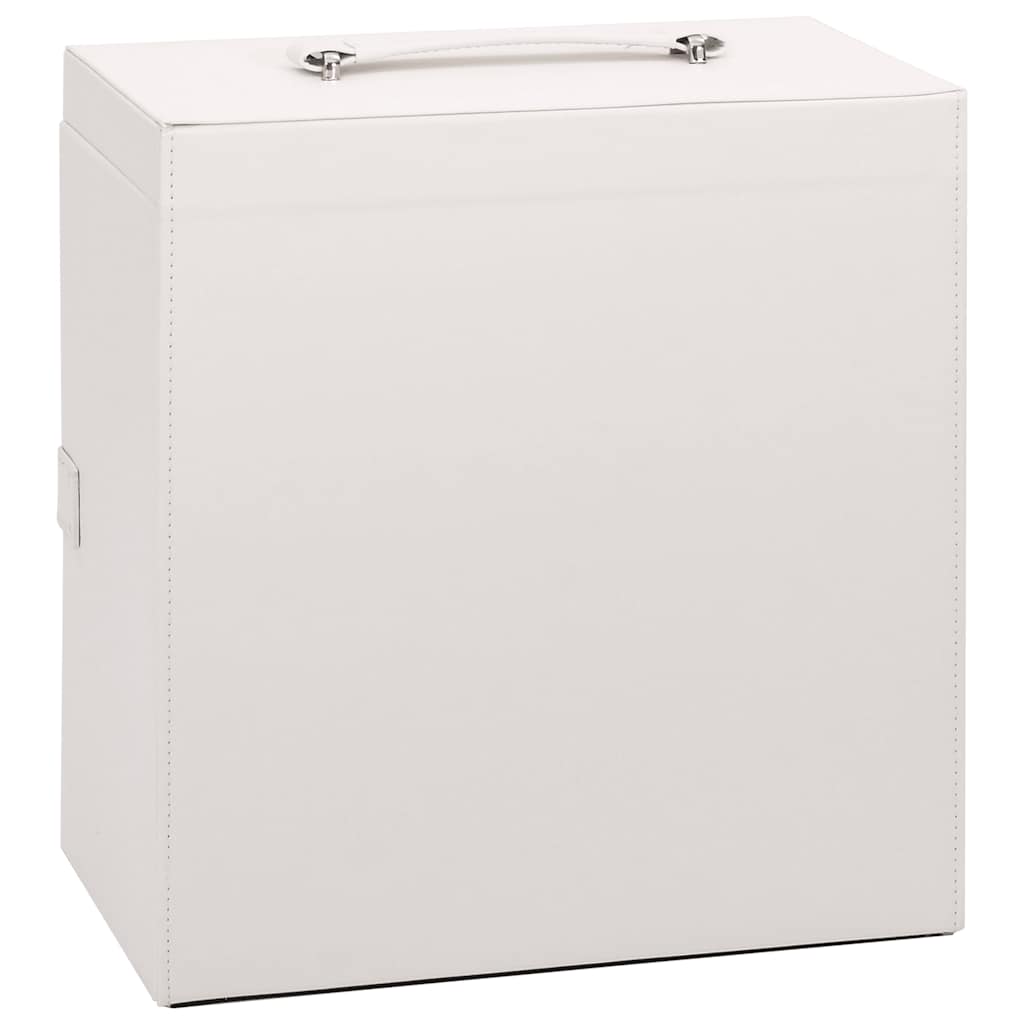 Schmuckkästchen 5-Schichten mit Spiegel Abschließbar Weiß