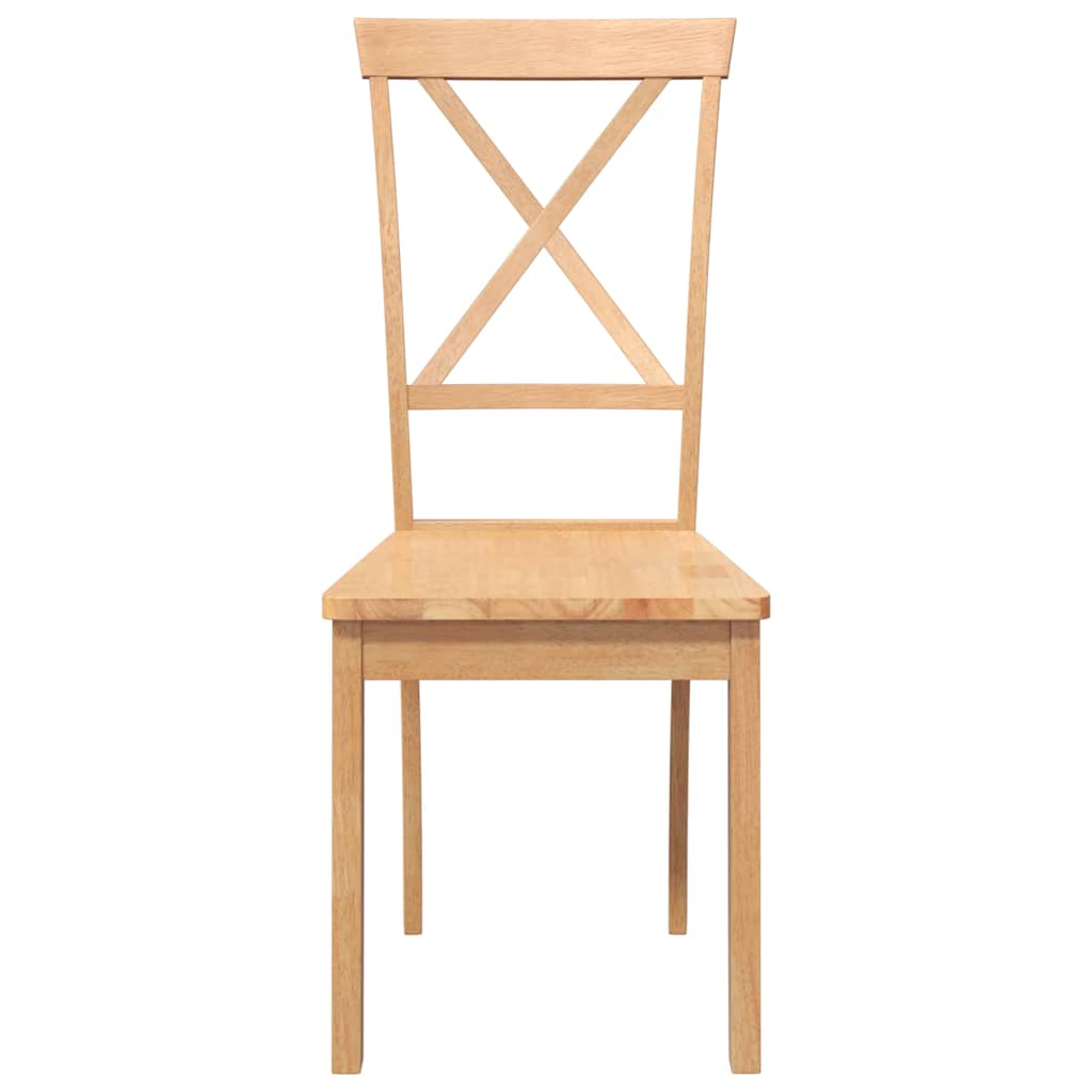 Esszimmerstühle 2 Stk. Massivholz Gummibaum