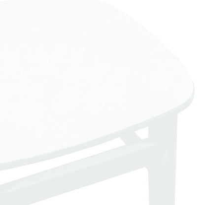 Esszimmerstühle 2 Stk. Weiß Massivholz Gummibaum