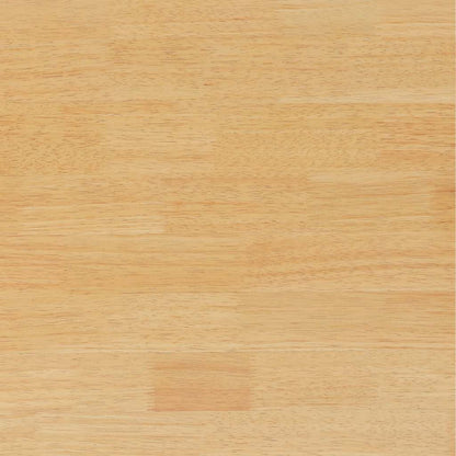 Barhocker 2 Stk. Natur Massivholz Gummibaum