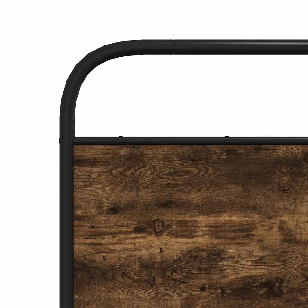 Ersatz-Kopfteil Räuchereiche 190 cm Stahl und Holzwerkstoff