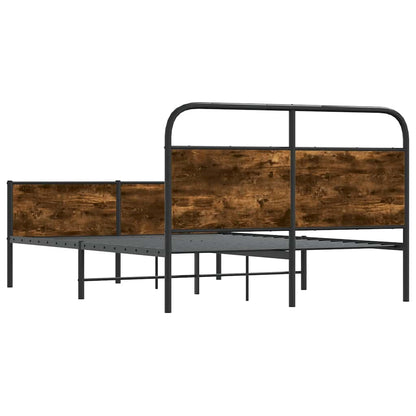 Bettgestell ohne Matratze 135x190 cm Sonoma-Eiche Holzwerkstoff