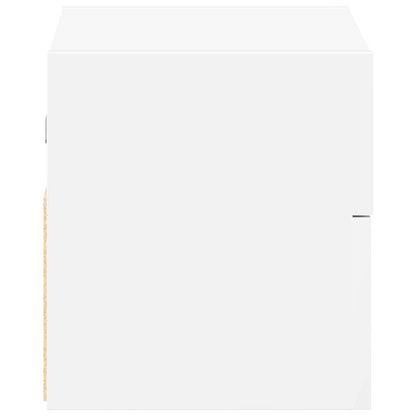 Wand-Nachttische 2 Stk. Weiß 45x26x28,5 cm