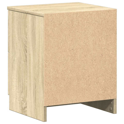 Nachttische 2 Stk. mit 2 Schubladen Sonoma-Eiche 40x36x50 cm