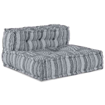 Modular Patchwork Sofa Grau Druck 70 x 70 x 56 cm Stoff