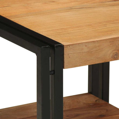 Couchtisch Braun 40 x 40 x 38 cm Massivholz Akazie