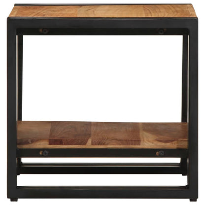 Couchtisch Braun 40 x 40 x 38 cm Massivholz Akazie