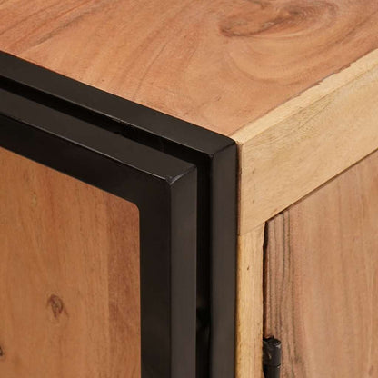 Waschbeckenunterschrank Braun 71 x 33 x 58 cm Massivholz Akazie