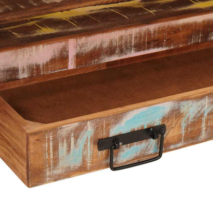 Waschtischunterschrank Mehrfarbig Massives upgecyceltes Holz