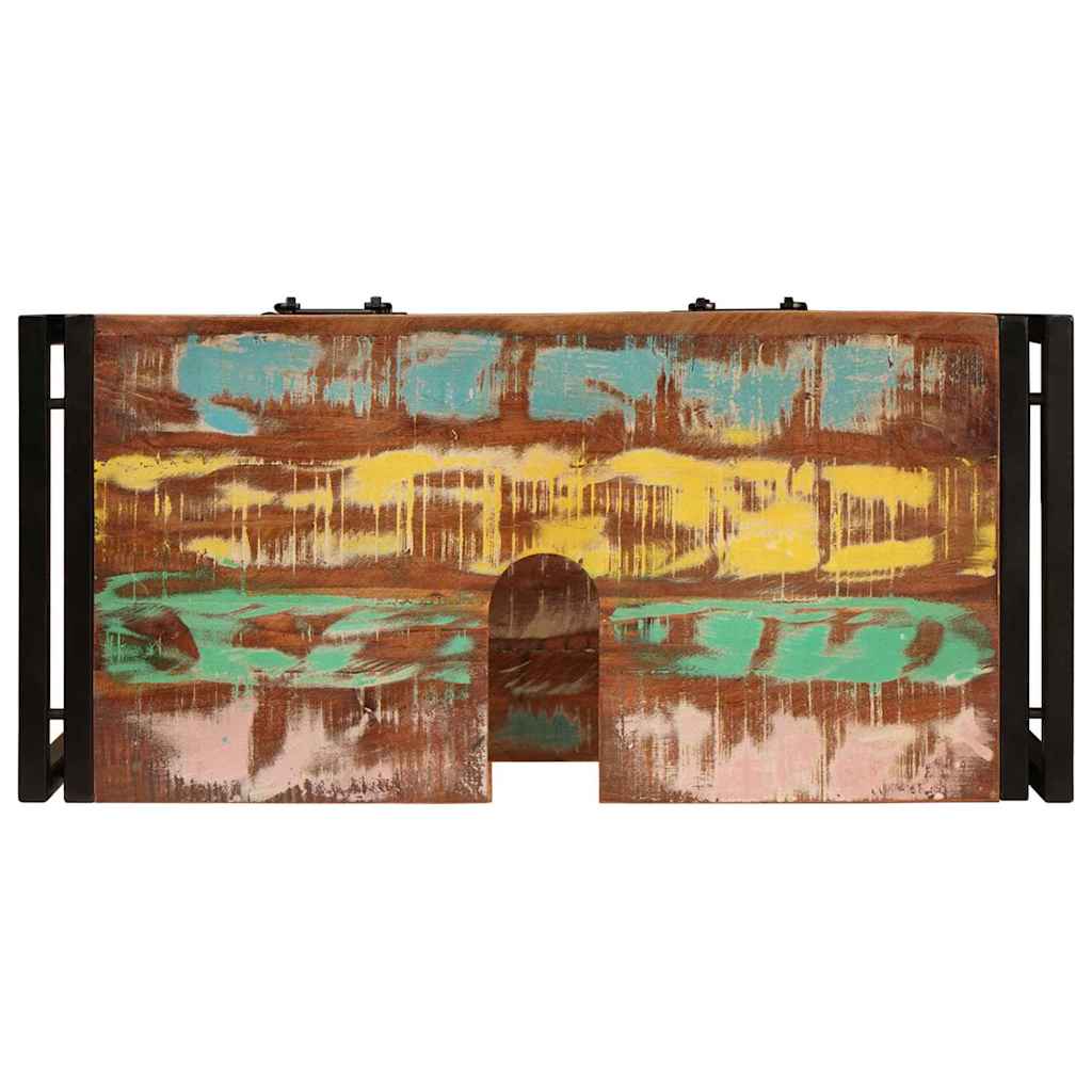 Waschtischunterschrank Mehrfarbig Massives upgecyceltes Holz