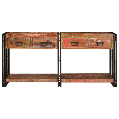 Konsolen-Tische mit Regal 2 pcs Mehrfarbig 161 x 33 x 75 cm