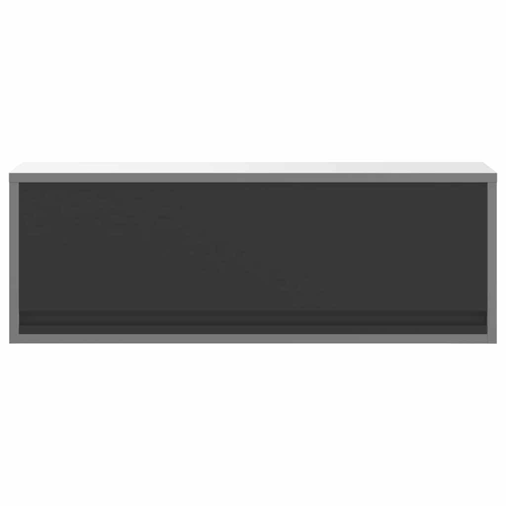 Werkzeugschrank mit Speicher Schwarz und Grau 100 x 25 x 35 cm