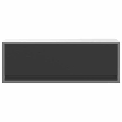 Werkzeugschrank mit Speicher Schwarz und Grau 100 x 25 x 35 cm